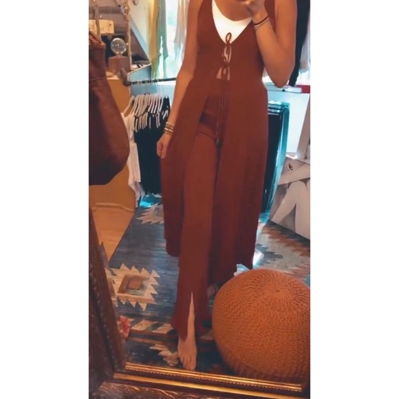 Sweater Knit Rust Set - Picture 2 of 5